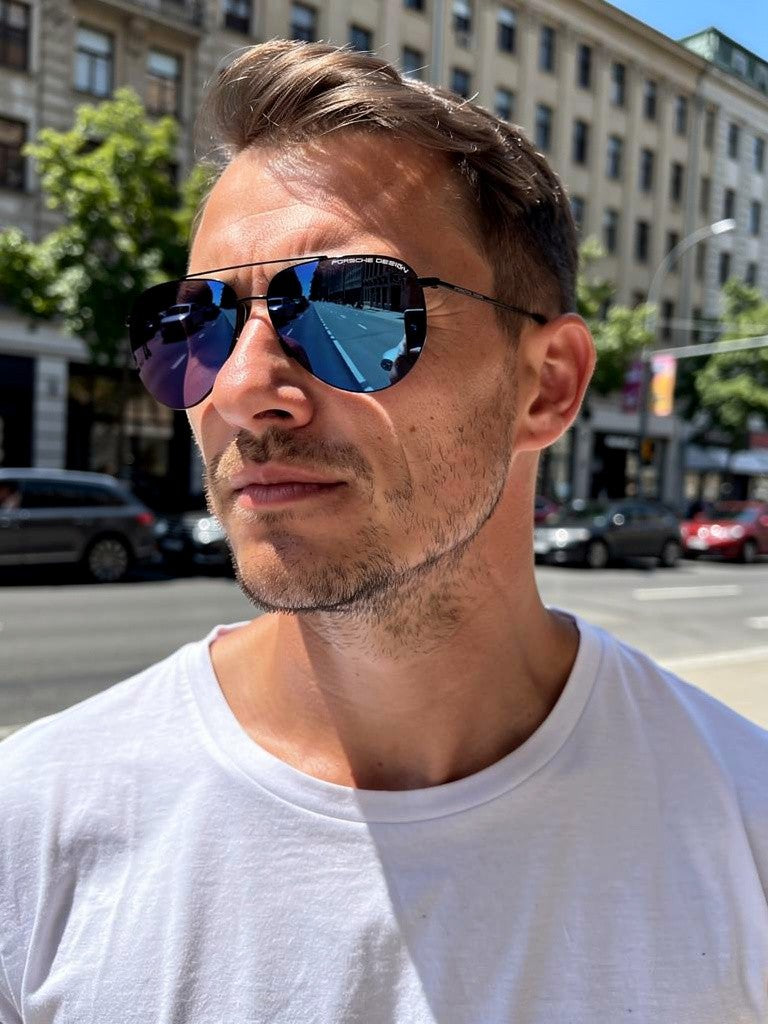 Porsche Design Sunglasses Porsche Design Sunglasses P8939 A Black Titanium Mirrored Unisex 62mm Eyeglasses Eyewear designer