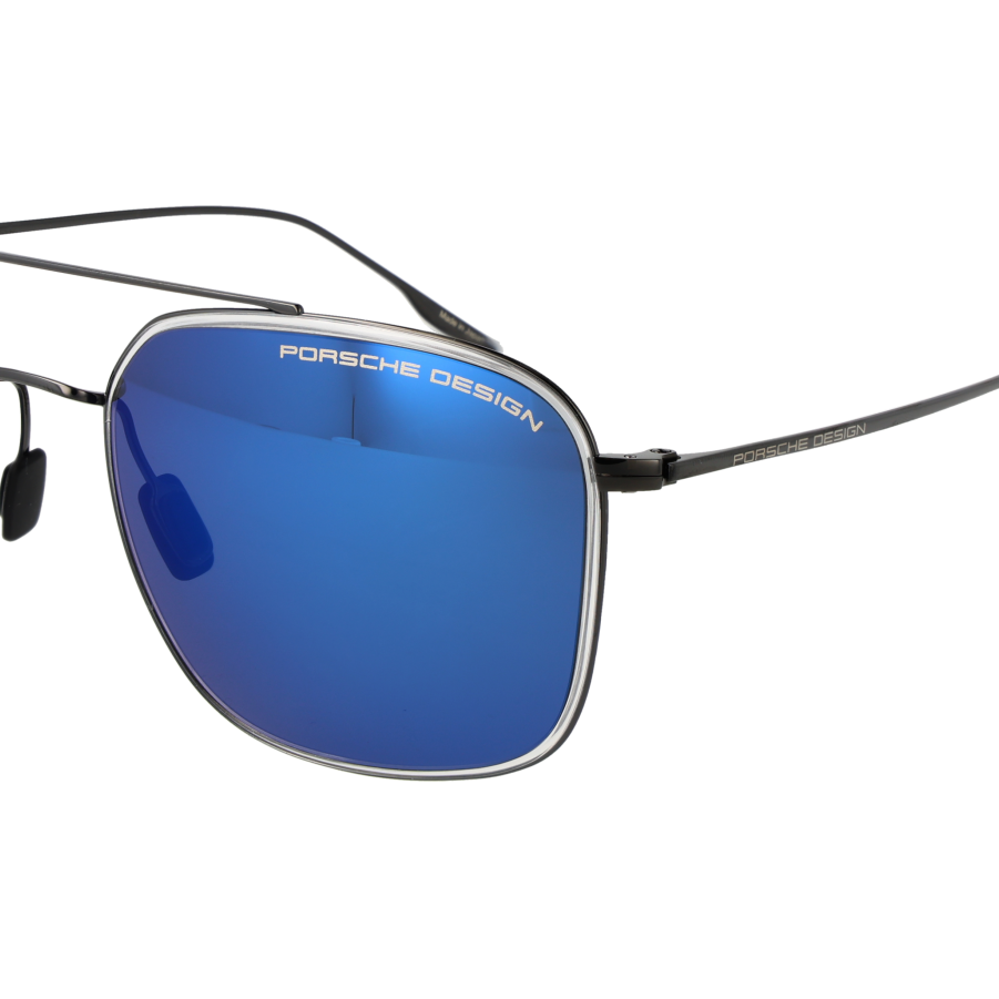 Porsche Design Sunglasses Porsche Design Sunglasses P8940 A Black Titanium Mirrored Square Men 55mm Eyeglasses Eyewear designer