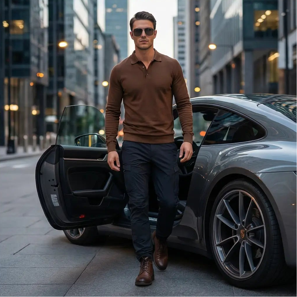 Porsche Design Sunglasses Porsche Design Sunglasses P8940 D Brown Titanium Mirrored Pilot-Aviator Men 55mm Eyeglasses Eyewear designer