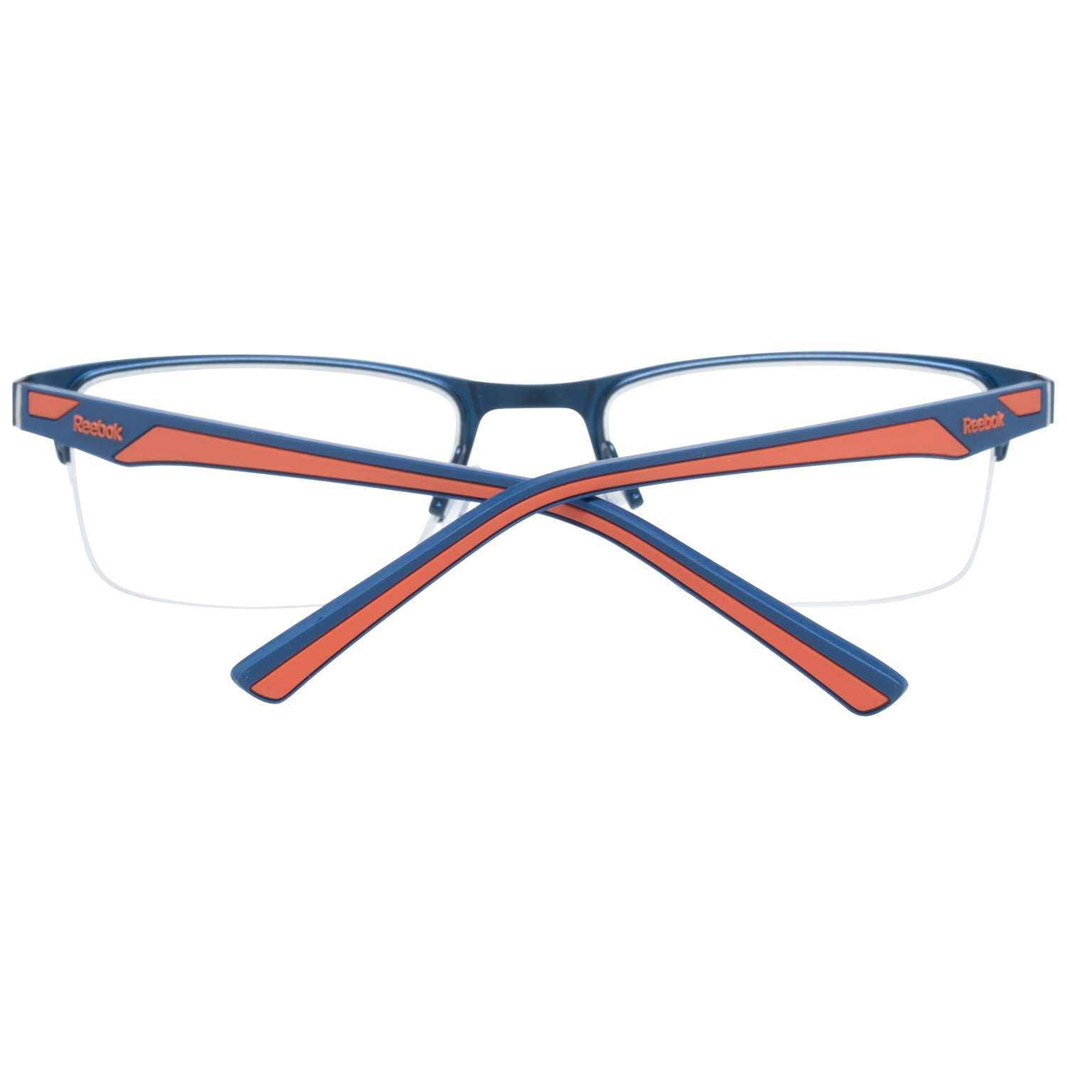 Reebok Optical Frames Reebok Glasses Frames R1017 03 52mm Unisex Blue Rectangle Half Rim Eyeglasses Eyewear designer