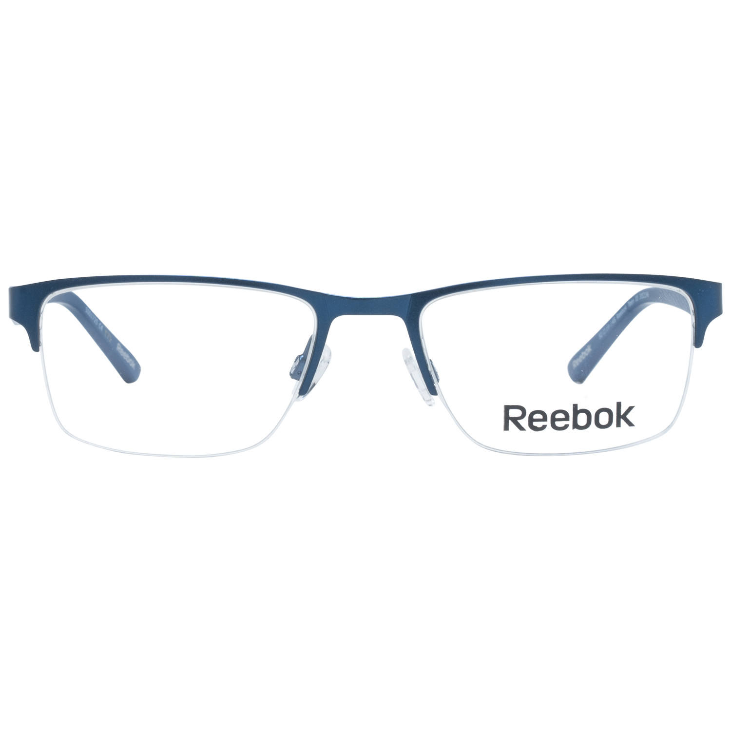 Reebok Optical Frames Reebok Glasses Frames R1017 03 52mm Unisex Blue Rectangle Half Rim Eyeglasses Eyewear designer