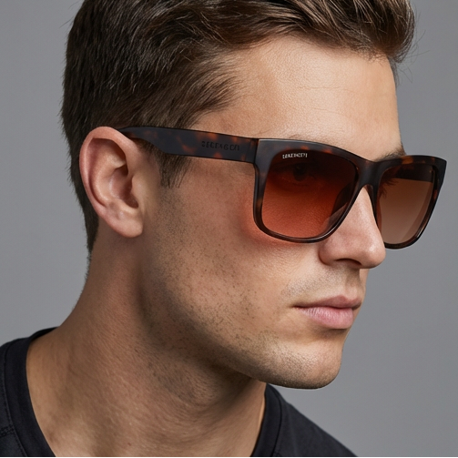 Serengeti Sunglasses Serengeti Sunglasses 8371-AU Positano Tortoiseshell Brown Polarized Rectangular 56mm Eyeglasses Eyewear designer