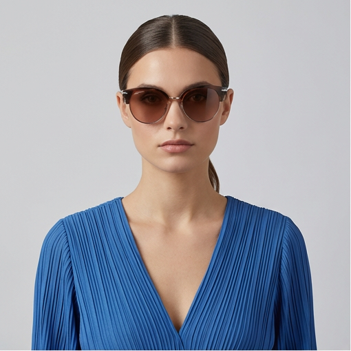 Serengeti Sunglasses Serengeti Sunglasses 8941 Lela 50mm Women Brown Round Eyeglasses Eyewear designer