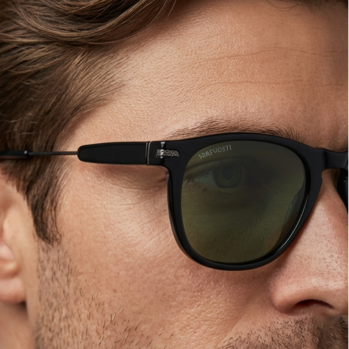 Serengeti Sunglasses Serengeti Sunglasses Men Black Rectangular Green Photochromic SS530001 Amboy Eyeglasses Eyewear designer