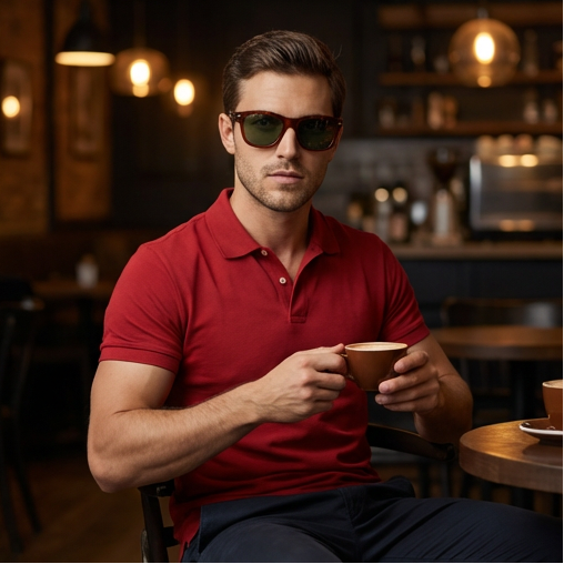 Serengeti Sunglasses Serengeti Sunglasses Men Brown Square Green Photochromic Polarized SS550001 Foyt Eyeglasses Eyewear designer