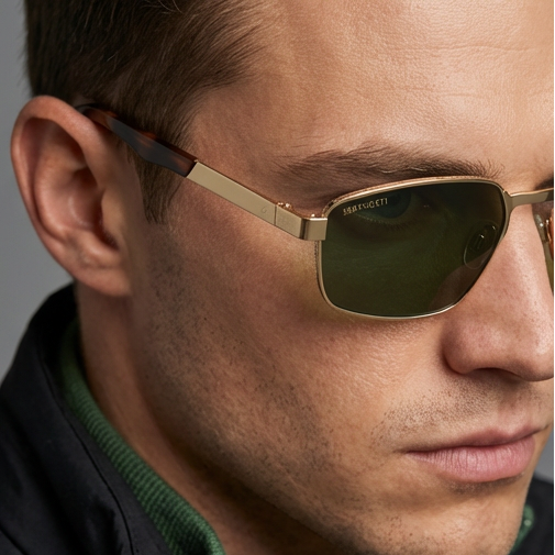 Serengeti Sunglasses Serengeti Sunglasses Men Gold Rectangular Green Photochromic Polarized SS597001 Kean Eyeglasses Eyewear designer