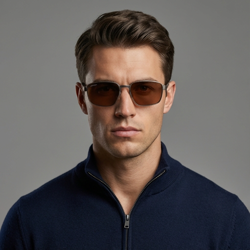 Serengeti Sunglasses Serengeti Sunglasses Men Gunmetal Geometric Copper Polarized SS597004 Kean Eyeglasses Eyewear designer