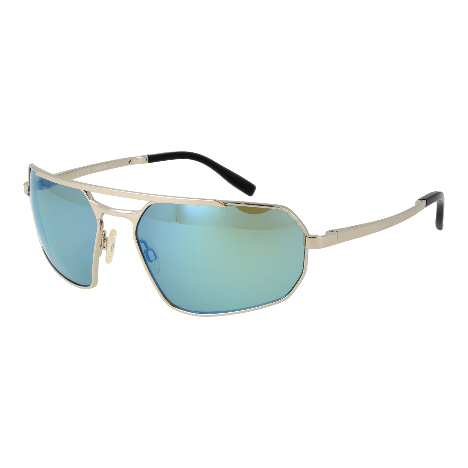 Serengeti Sunglasses Serengeti Sunglasses SS570006 Hinkley Silver Polarized Mirrored 63mm Eyeglasses Eyewear designer