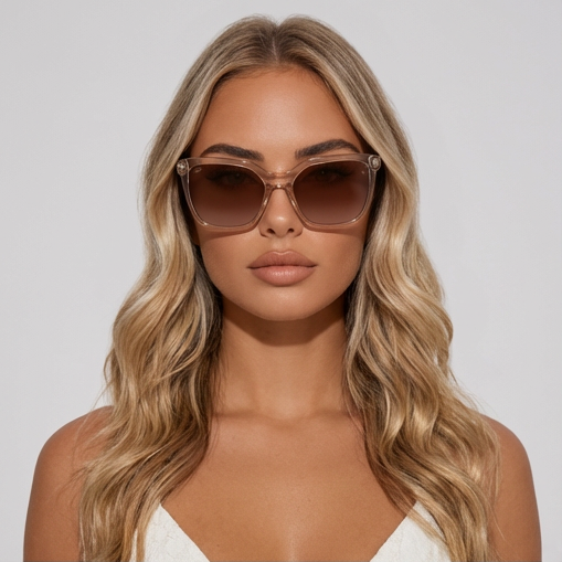 Serengeti Sunglasses Serengeti Sunglasses Women Beige Rectangular Brown Blue Light Control SS536001 Wakota Eyeglasses Eyewear designer