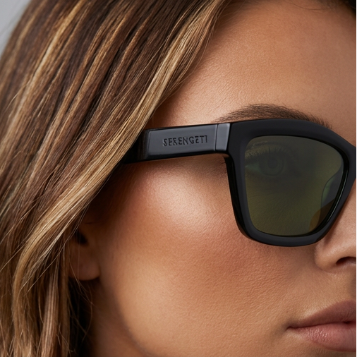 Serengeti Sunglasses Serengeti Sunglasses Women Black Cat Eye Yellow Polarized SS537005 Rolla Eyeglasses Eyewear designer