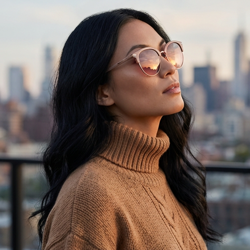 Serengeti Sunglasses Serengeti Sunglasses Women's Rose Brown Polarized 8940 Lela 50mm Eyeglasses Eyewear designer