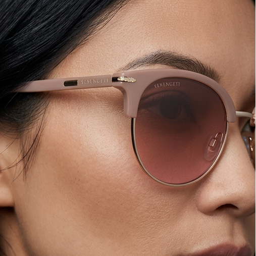 Serengeti Sunglasses Serengeti Sunglasses Women's Rose Brown Polarized 8940 Lela 50mm Eyeglasses Eyewear designer