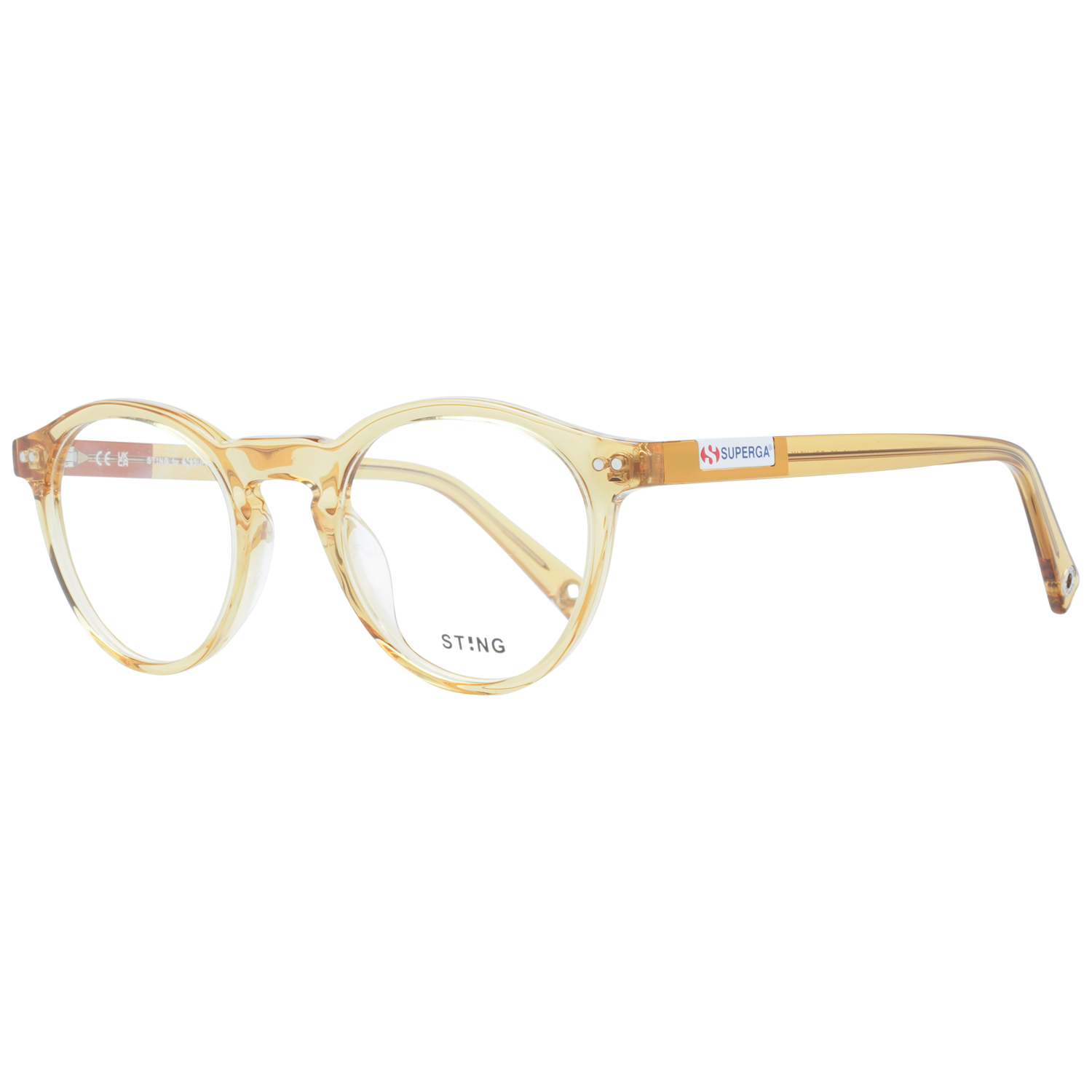 Sting Frames with Sunglasses-Clips Sting Glasses Frames SST437 U84X 48 Sunglasses Clip Eyeglasses Eyewear designer