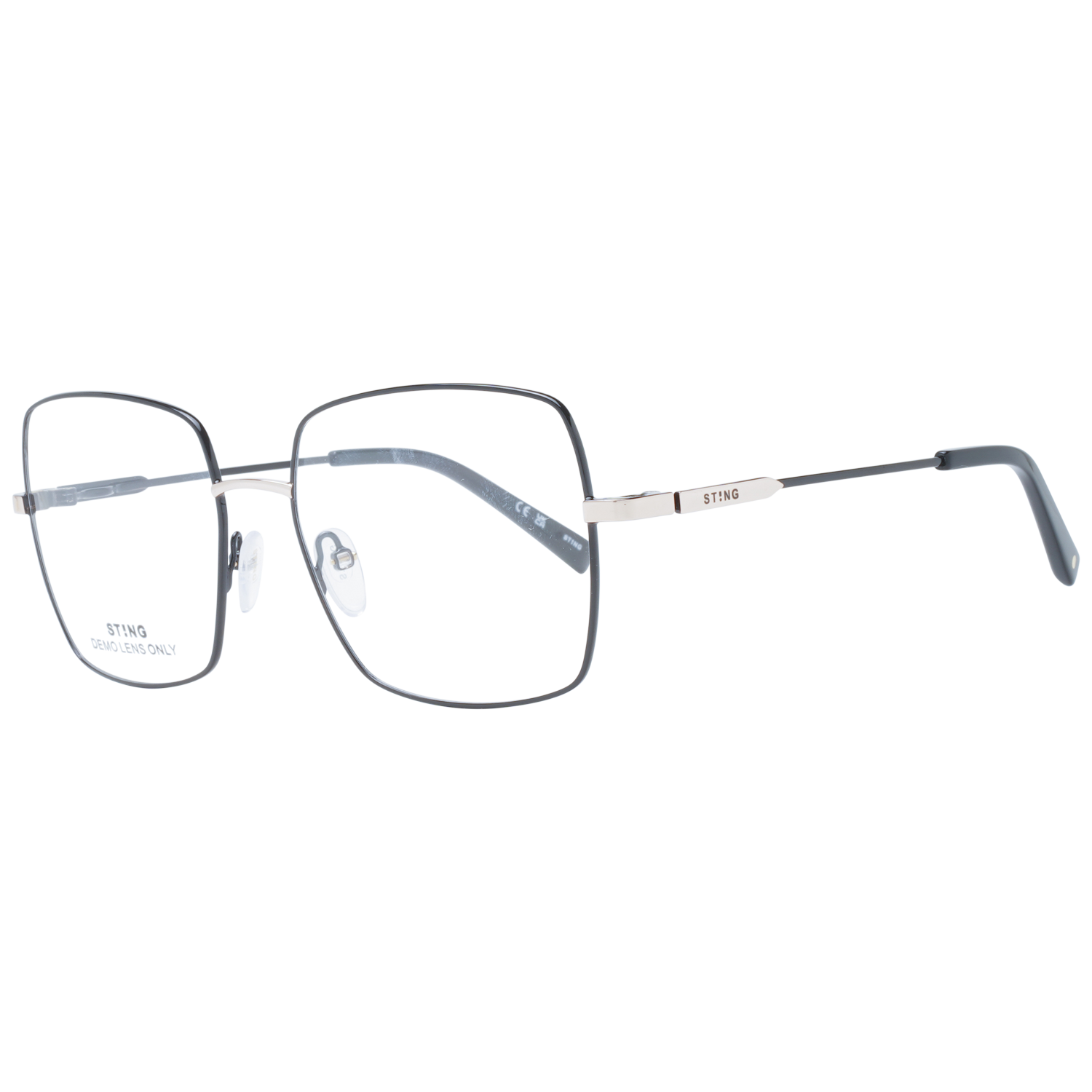 Sting Frames with Sunglasses-Clips Sting Glasses Frames UST474 8NSP 56 Sunglasses Clip Eyeglasses Eyewear designer