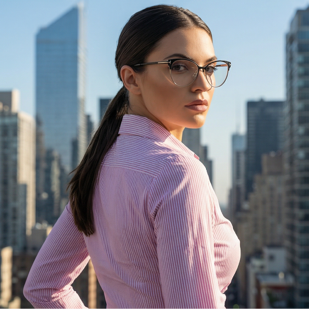 Tom Ford Eyeglasses Tom Ford Eyeglasses FT5530-B 001 Black Cat Eye Metal Full Rim Women 54mm Eyeglasses Eyewear designer