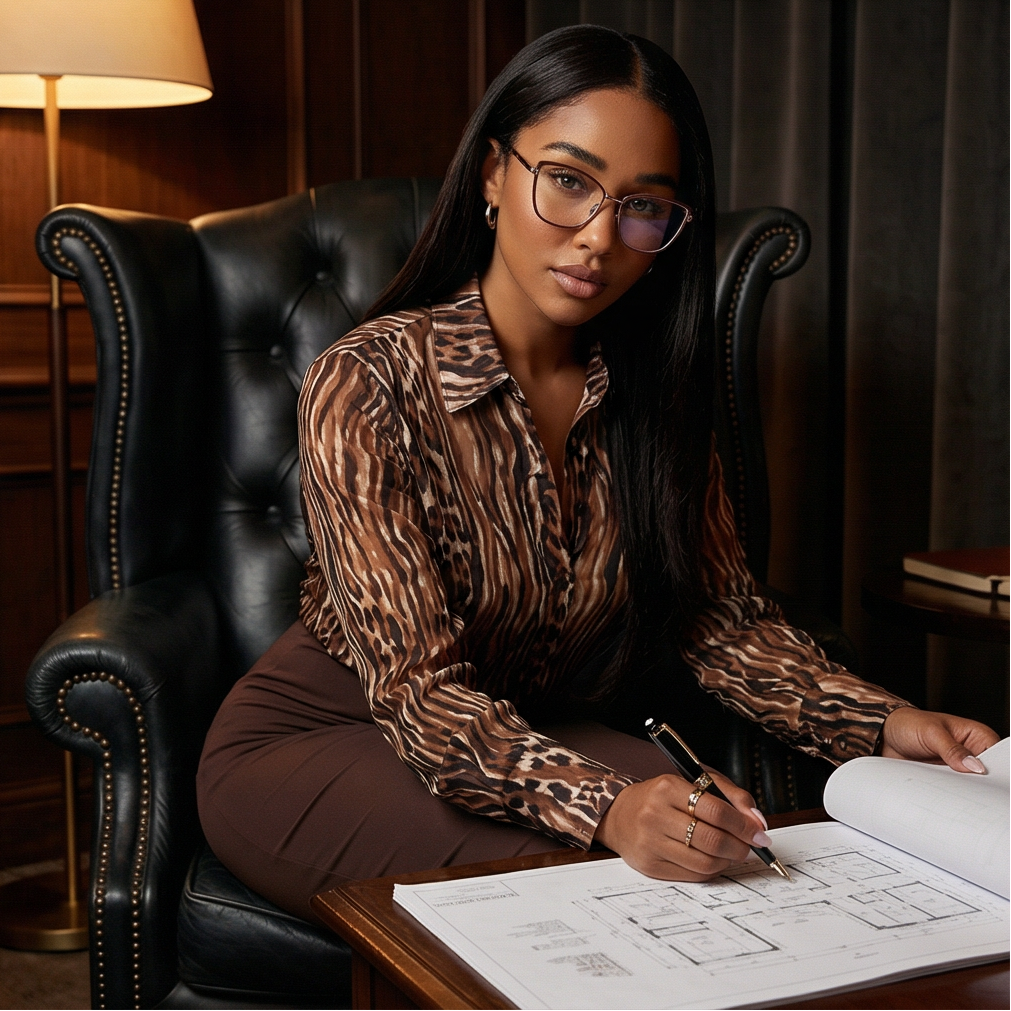 Tom Ford Eyeglasses Tom Ford Eyeglasses FT5740-B 048 Brown Cat Eye Full Rim Blue-Filter Women 54mm Eyeglasses Eyewear designer