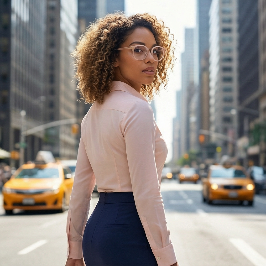 Tom Ford Eyeglasses Tom Ford Eyeglasses FT5784-D-B 072 Women Rose Round Blue Light Frames 48mm Eyeglasses Eyewear designer