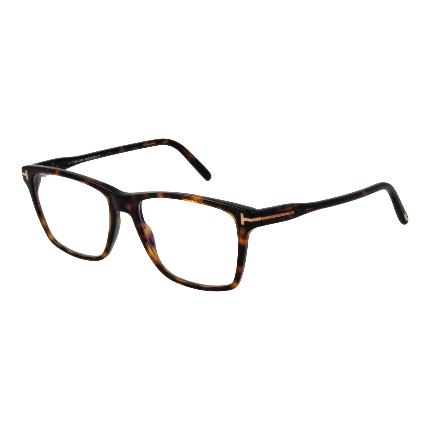 Tom Ford Eyeglasses Tom Ford Eyeglasses FT5817-B 052 Brown Tortoise Rectangular Blue Light 54mm Eyeglasses Eyewear designer