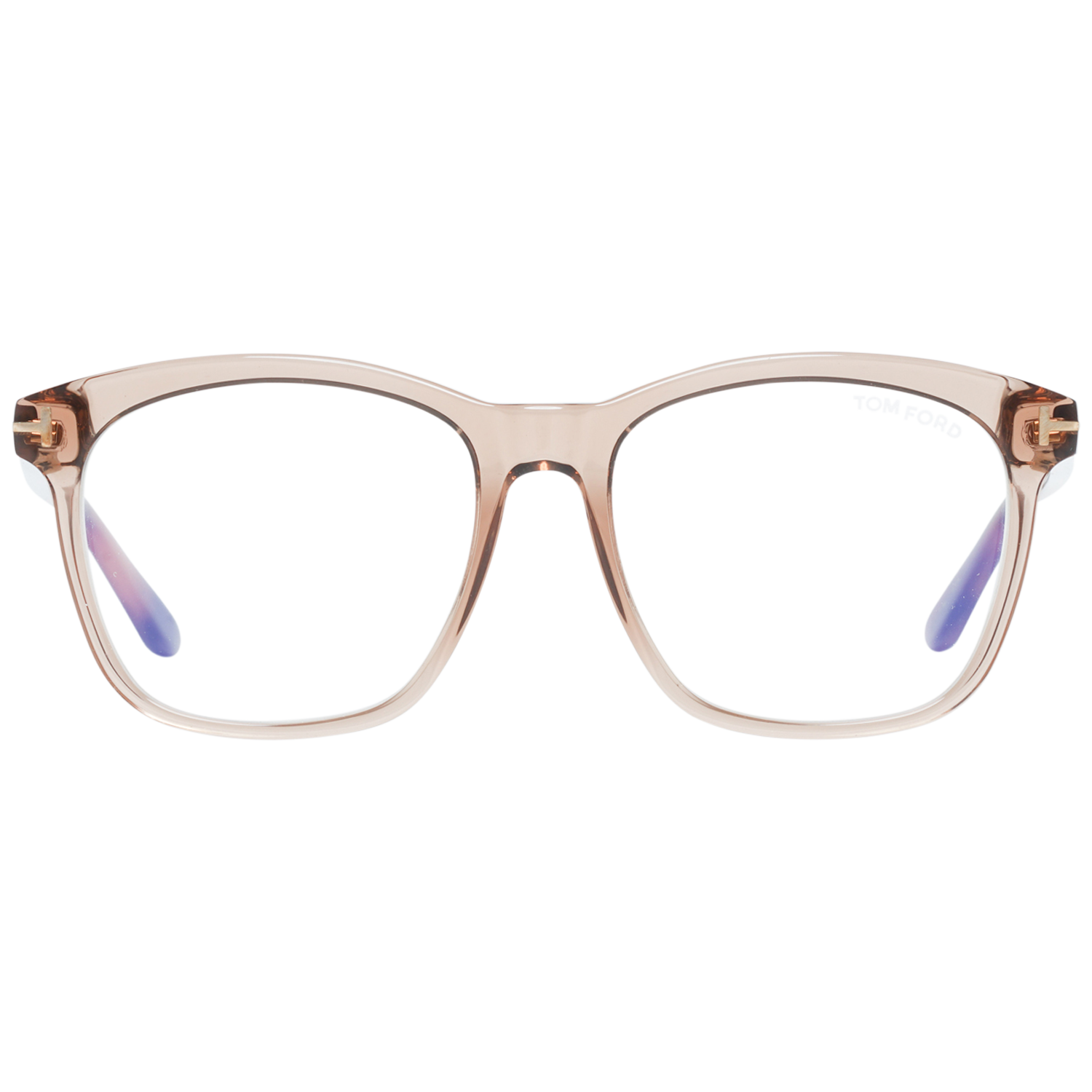 Tom Ford Eyeglasses Tom Ford Glasses Frames FT5481-B 045 52mm Blue Light Block - Women Brown Rectangular Eyeglasses Eyewear UK USA Australia 