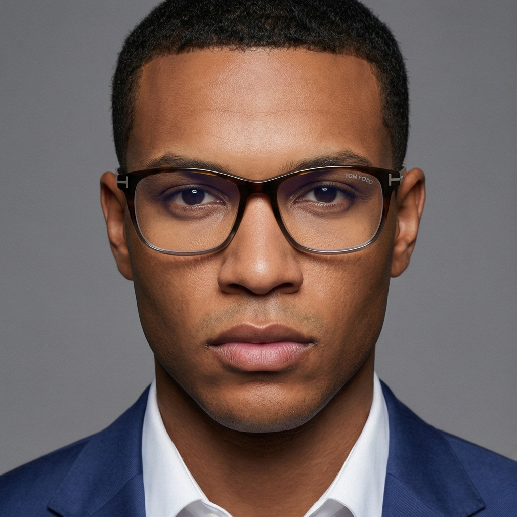 Tom Ford Eyeglasses Tom Ford Glasses Frames FT5584-B 056 56mm Men's Brown Rectangular Blue Light Block Eyeglasses Eyewear designer