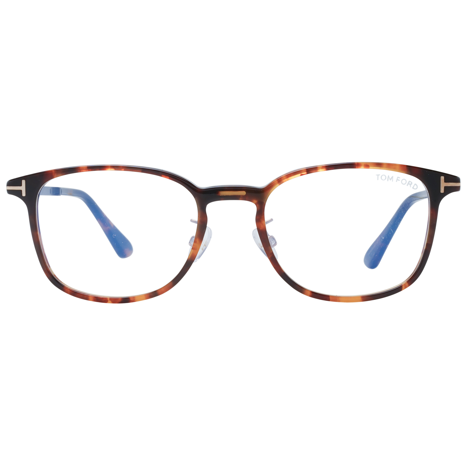 Tom Ford Eyeglasses Tom Ford Glasses Frames FT5594-D-B 056 52mm Blue Light Block - Men Brown Tortoise Rectangular Full Rim Eyeglasses Eyewear UK USA Australia 