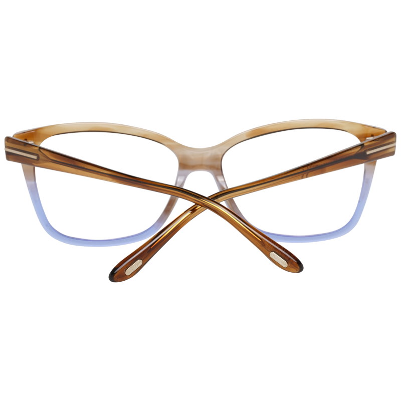 Tom Ford Eyeglasses Tom Ford Glasses Frames FT5597-B 047 56mm Blue Light Blocker - Women Brown/Blue Rectangular Full Rim Eyeglasses Eyewear UK USA Australia 