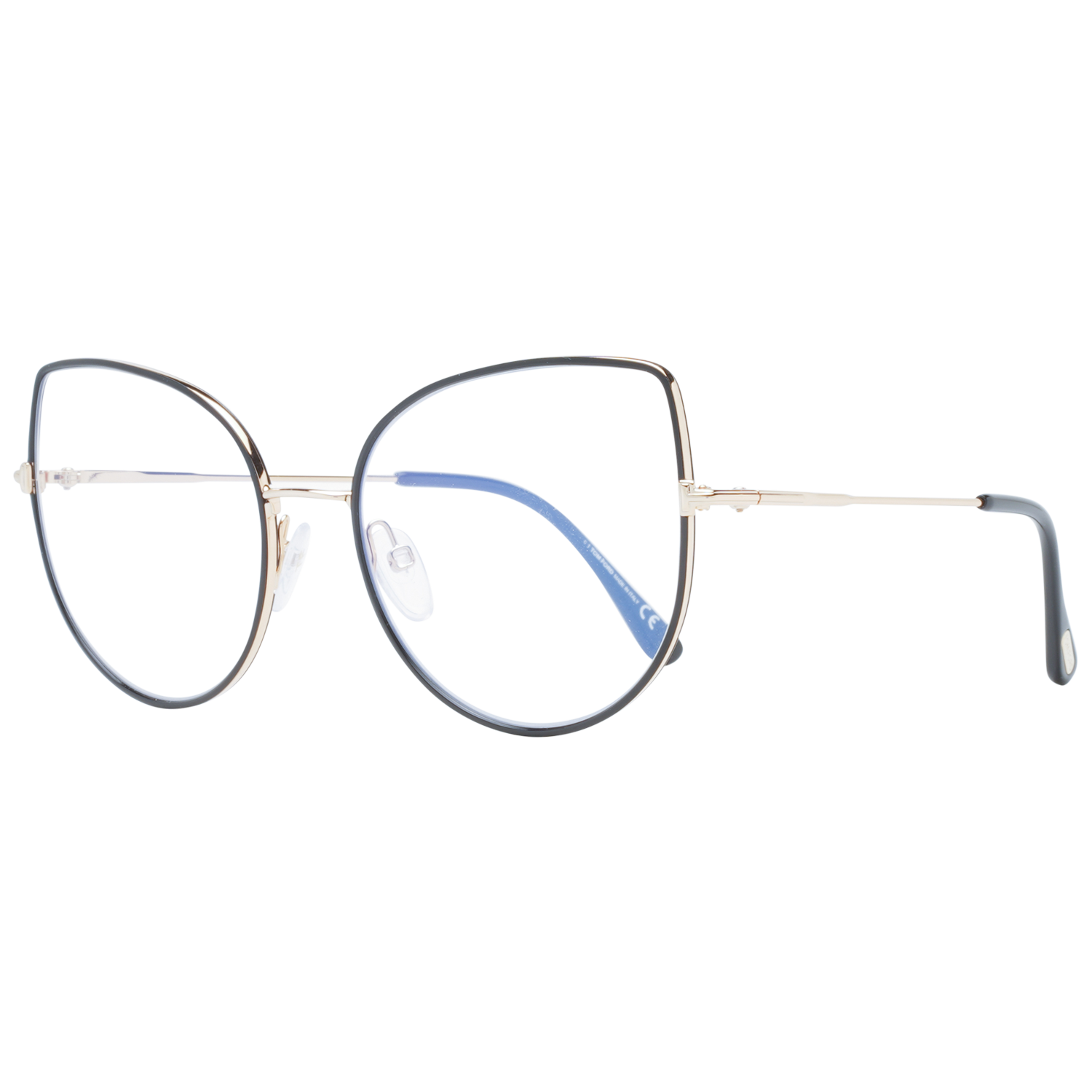 Tom Ford Eyeglasses Tom Ford Glasses Frames FT5614-B 001 55mm Blue Light Filter Women Black Cat Eye Eyeglasses Eyewear UK USA Australia 