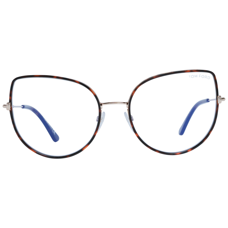 Tom Ford Eyeglasses Tom Ford Glasses Frames FT5614-B 052 55mm Blue Light Blocker Women Brown Cat Eye Eyeglasses Eyewear UK USA Australia 