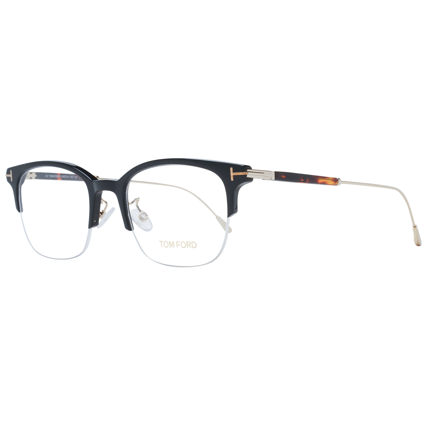 Tom Ford Glasses Frames FT5645 D 001 52mm Men Black Rectangular Half