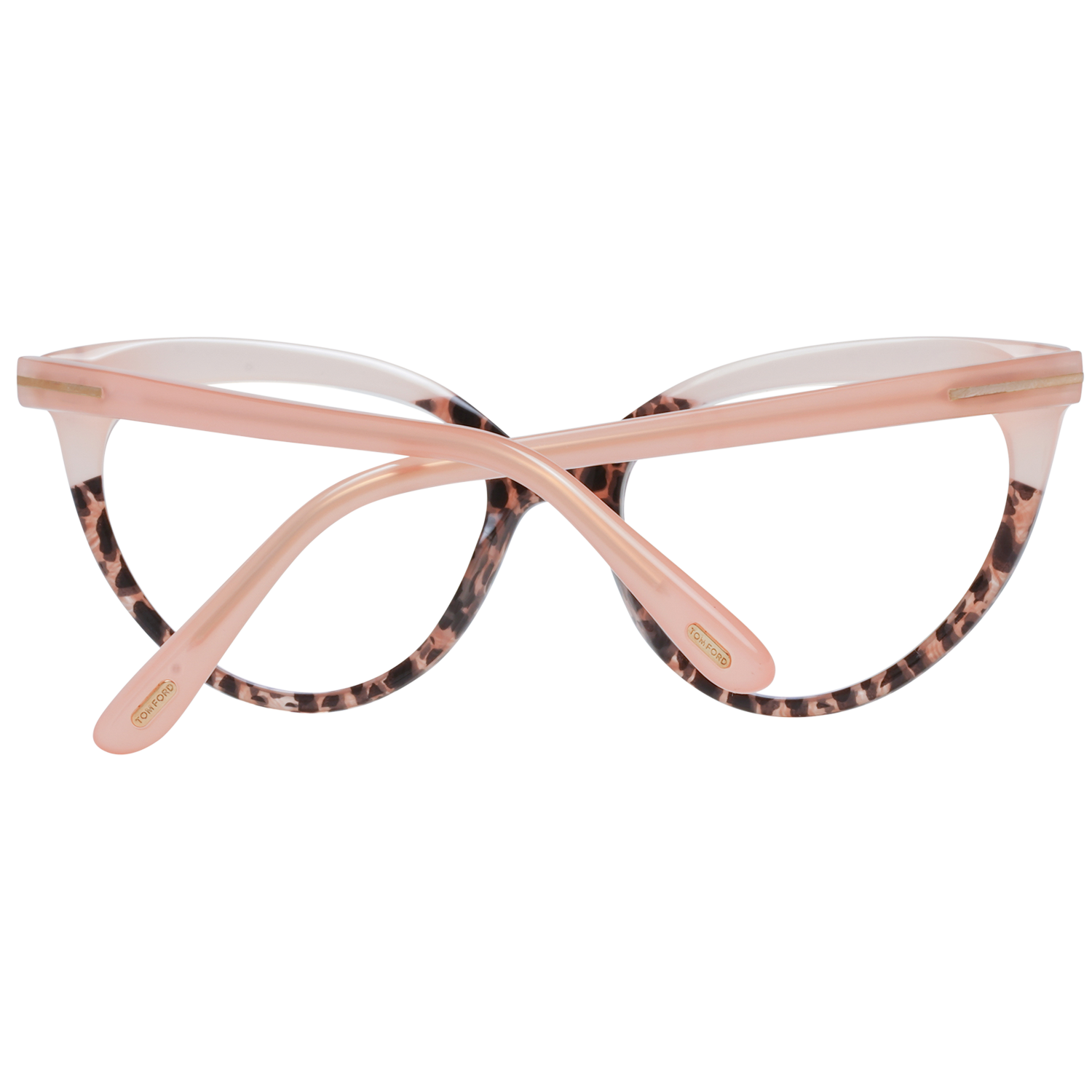 Tom Ford Eyeglasses Tom Ford Glasses Frames FT5674-B 055 54mm Blue Light Block - Women Rose/Brown Cat Eye Full Rim Eyeglasses Eyewear UK USA Australia 