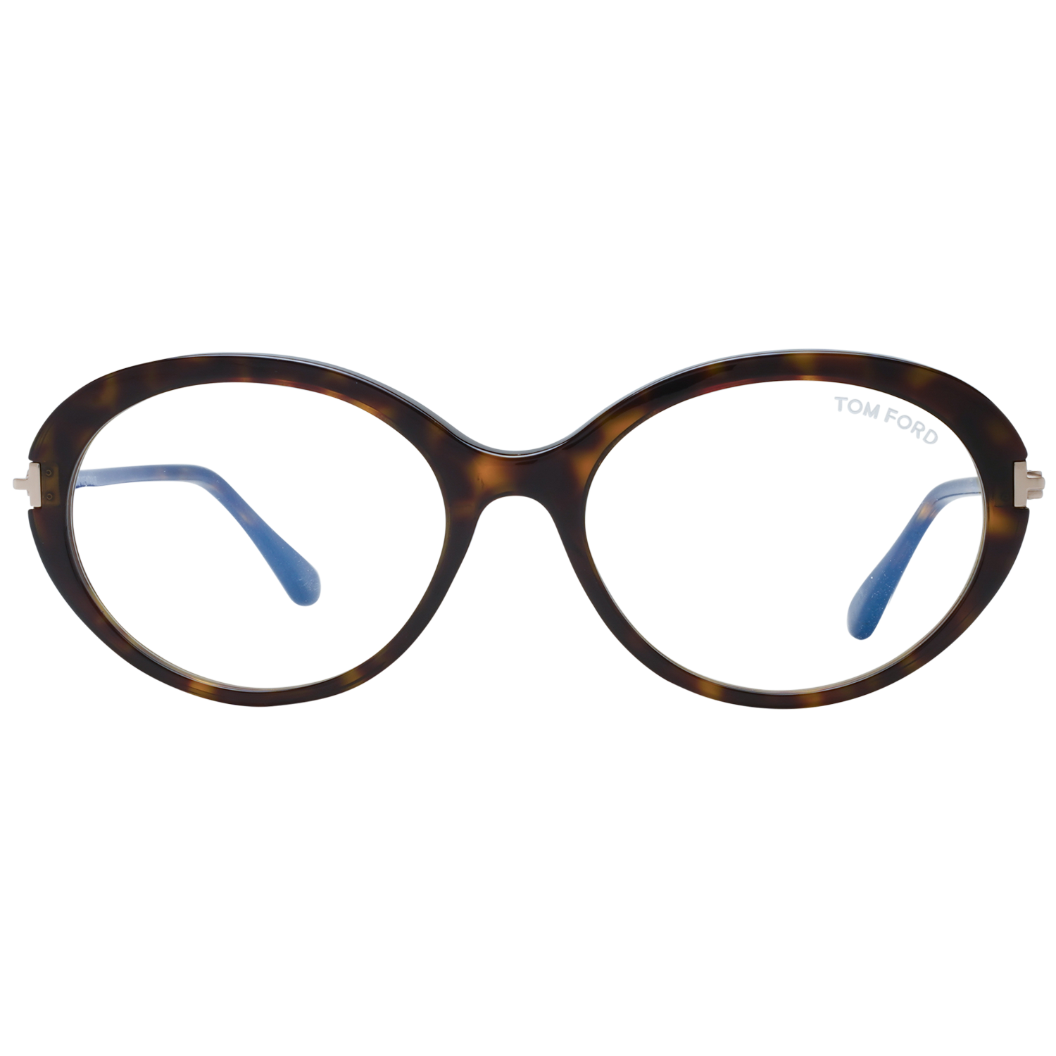 Tom Ford Eyeglasses Tom Ford Glasses Frames FT5675-B 052 54mm Blue Light Blocker - Women Brown Tortoise Oval Eyeglasses Eyewear UK USA Australia 