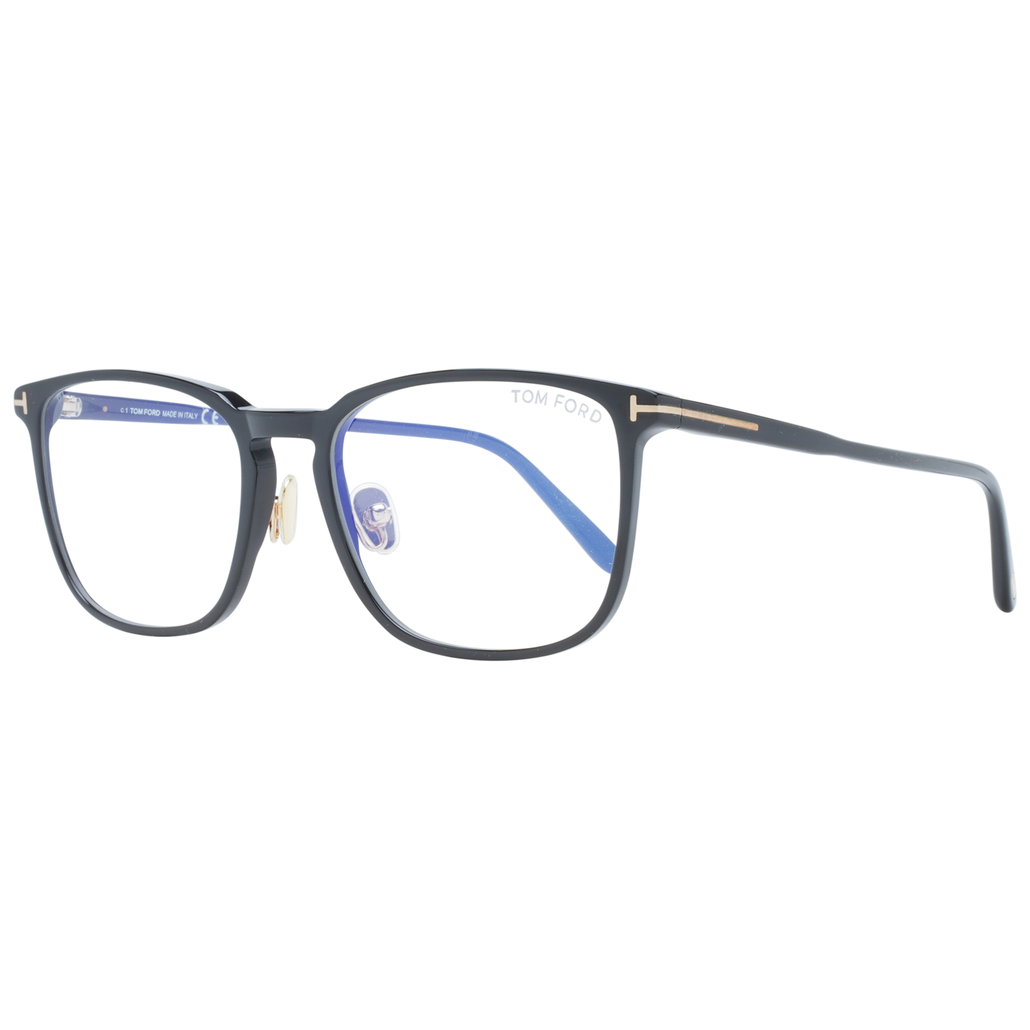 Tom Ford Eyeglasses Tom Ford Glasses Frames FT5699-B 001 57mm Blue Light Blocker Men Black Rectangular Eyeglasses Eyewear UK USA Australia 