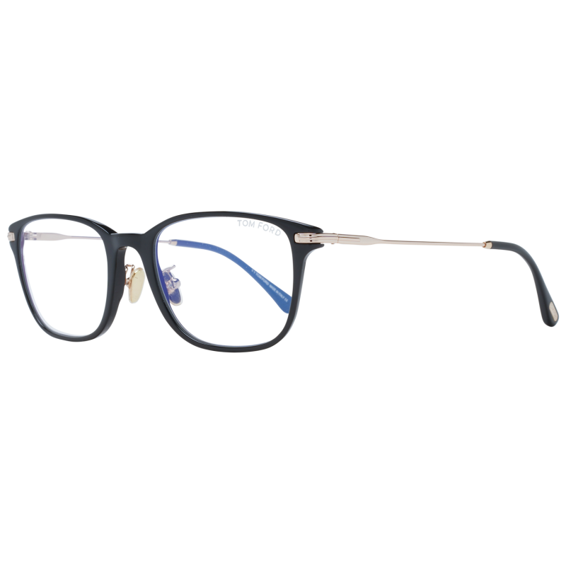 Tom Ford Eyeglasses Tom Ford Glasses Frames FT5715-D-B 005 53mm Blue Light Blocker Men Black Square Eyeglasses Eyewear designer