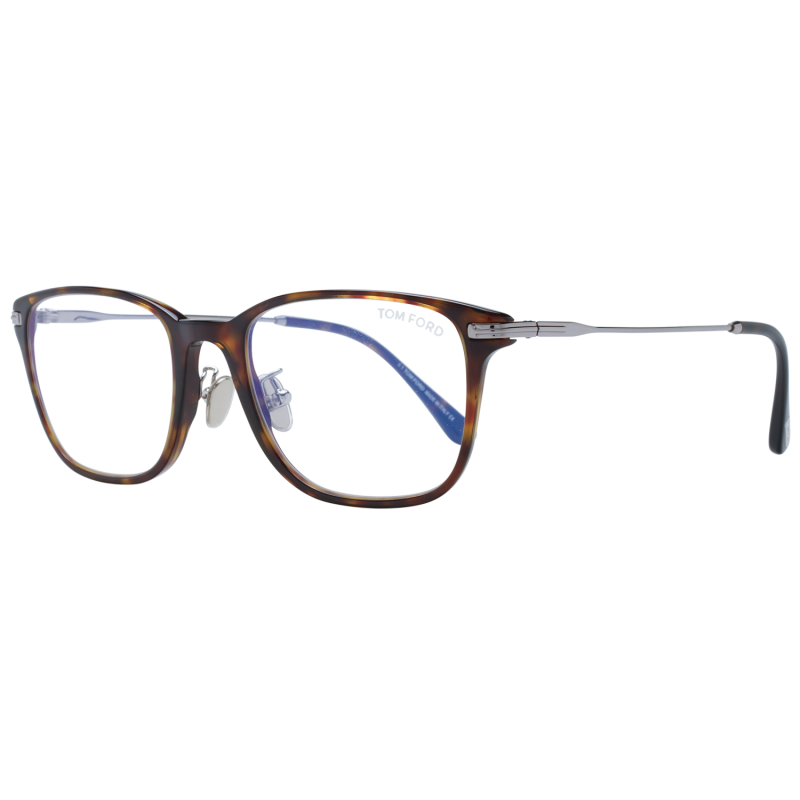 Tom Ford Eyeglasses Tom Ford Glasses Frames FT5715-D-B 052 53mm Blue Light Blocker Men Brown Square Eyeglasses Eyewear designer