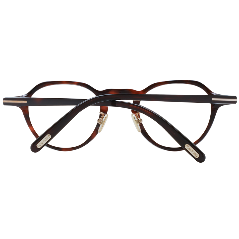 Tom Ford Eyeglasses Tom Ford Glasses Frames FT5726-D-B 052 46mm Blue Light Blocker Men Brown Round Eyeglasses Eyewear designer