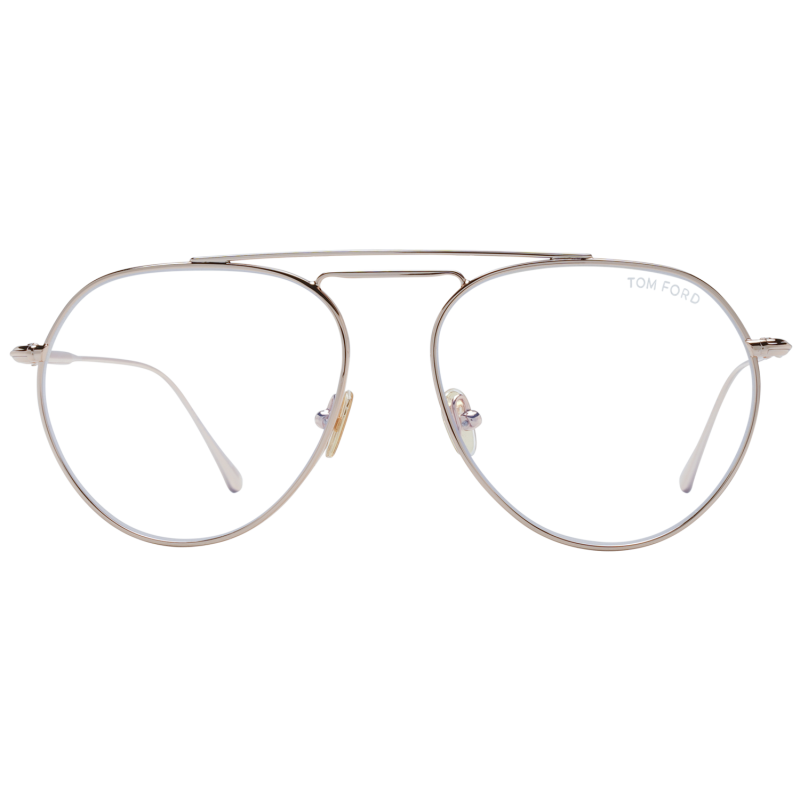 Tom Ford Eyeglasses Tom Ford Glasses Frames FT5730-B 028 56mm Blue Light Blocker Unisex Rose Gold Pilot-Aviator Eyeglasses Eyewear designer