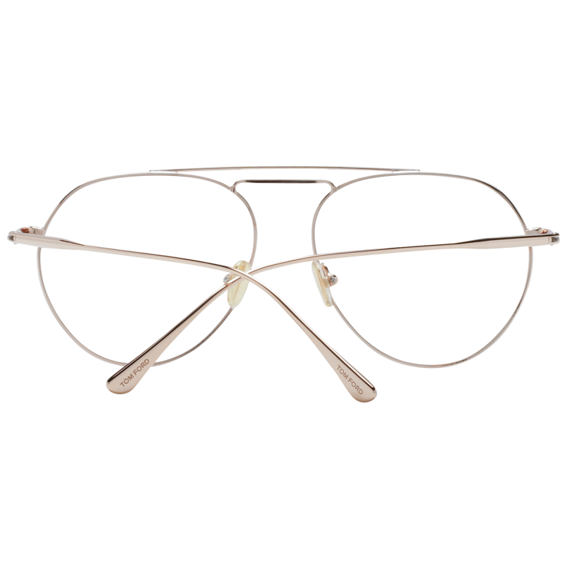 Tom Ford Eyeglasses Tom Ford Glasses Frames FT5730-B 028 56mm Blue Light Blocker Unisex Rose Gold Pilot-Aviator Eyeglasses Eyewear designer