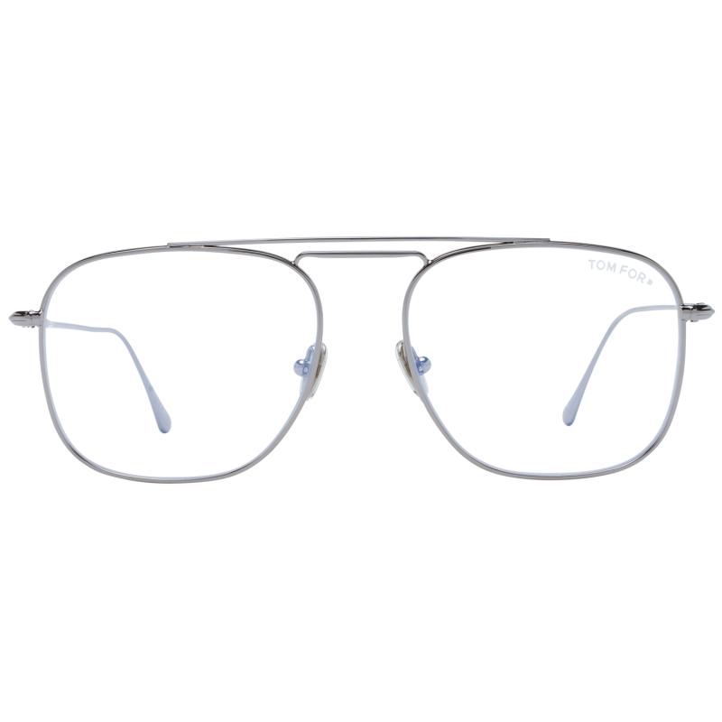 Tom Ford Eyeglasses Tom Ford Glasses Frames FT5731-B 014 56mm Blue Light Blocker Silver Pilot-Aviator Eyeglasses Eyewear designer