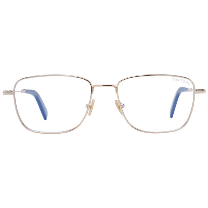 Tom Ford Eyeglasses Tom Ford Glasses Frames FT5748-B 028 55mm Blue Light Blocker Men Gold Rectangular Eyeglasses Eyewear designer