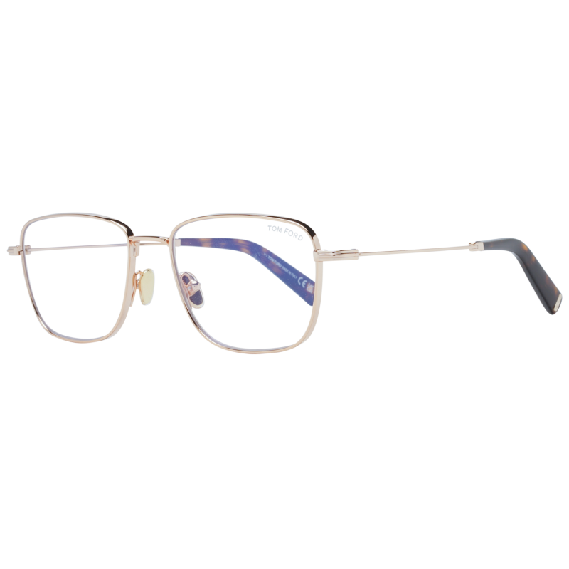 Tom Ford Eyeglasses Tom Ford Glasses Frames FT5748-B 028 55mm Blue Light Blocker Men Gold Rectangular Eyeglasses Eyewear designer