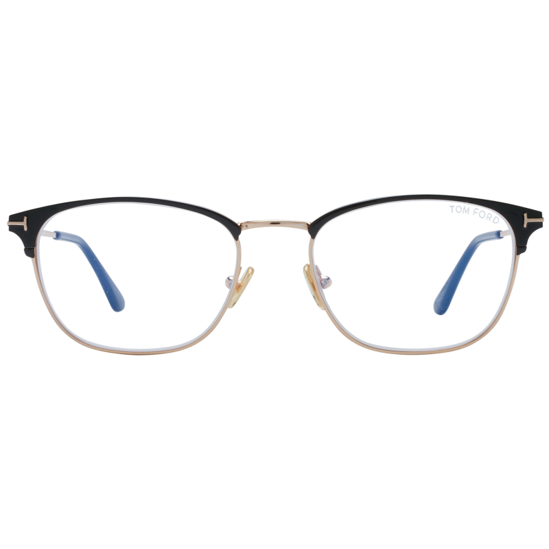 Tom Ford Eyeglasses Tom Ford Glasses Frames FT5750-B 001 52mm Blue Light Blocker Men Black Rectangular Eyeglasses Eyewear designer