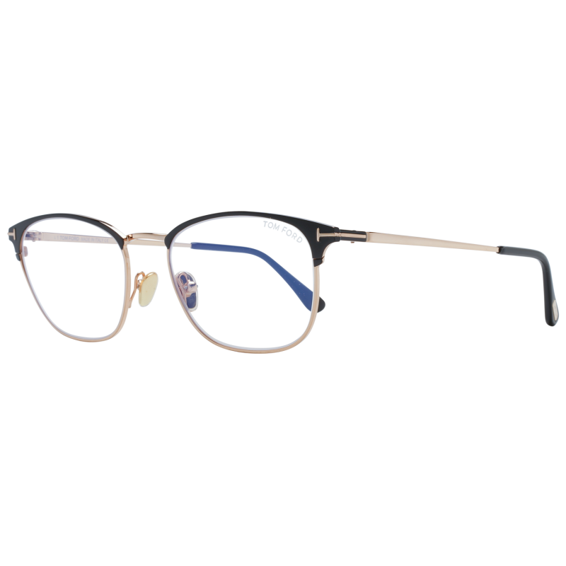 Tom Ford Eyeglasses Tom Ford Glasses Frames FT5750-B 001 52mm Blue Light Blocker Men Black Rectangular Eyeglasses Eyewear designer