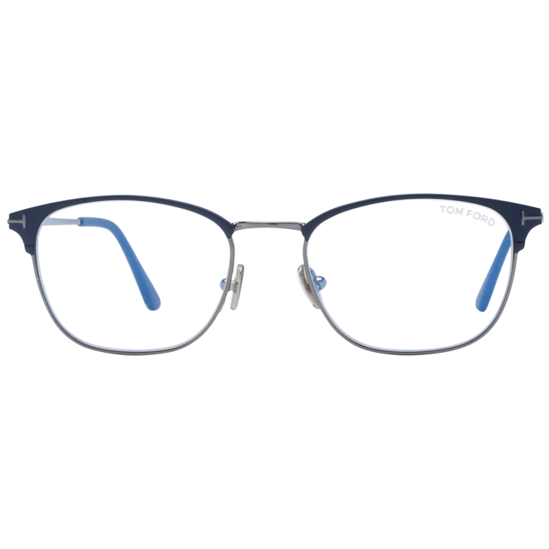 Tom Ford Eyeglasses Tom Ford Glasses Frames FT5750-B 091 52mm Blue Light Blocker Men Blue Rectangular Eyeglasses Eyewear designer