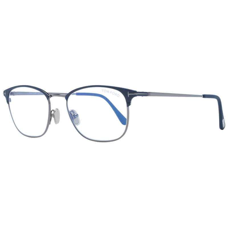 Tom Ford Eyeglasses Tom Ford Glasses Frames FT5750-B 091 52mm Blue Light Blocker Men Blue Rectangular Eyeglasses Eyewear designer