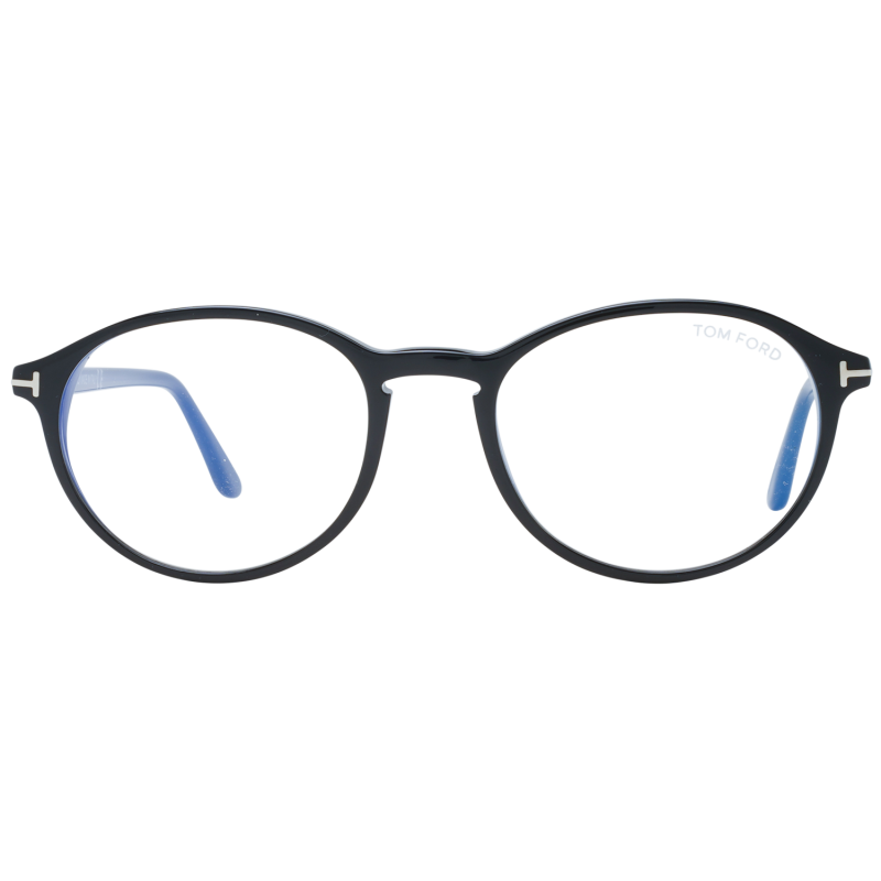 Tom Ford Eyeglasses Tom Ford Glasses Frames FT5753-B 001 51mm Blue Light Blocker Unisex Black Oval Eyeglasses Eyewear designer