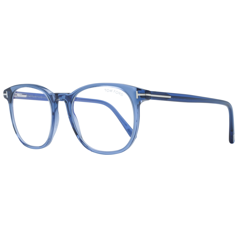 Tom Ford Eyeglasses Tom Ford Glasses Frames FT5754-B 090 53mm Blue Light Blocker Men Blue Oval Eyeglasses Eyewear designer