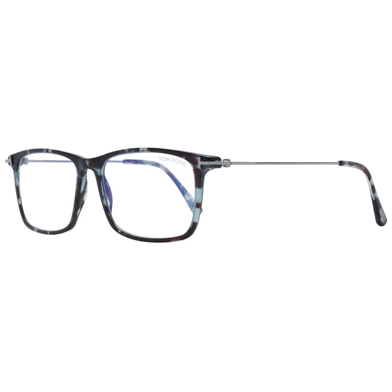 Tom Ford Eyeglasses Tom Ford Glasses Frames FT5758-B 055 56mm Blue Light Block Men Brown Rectangular Eyeglasses Eyewear designer