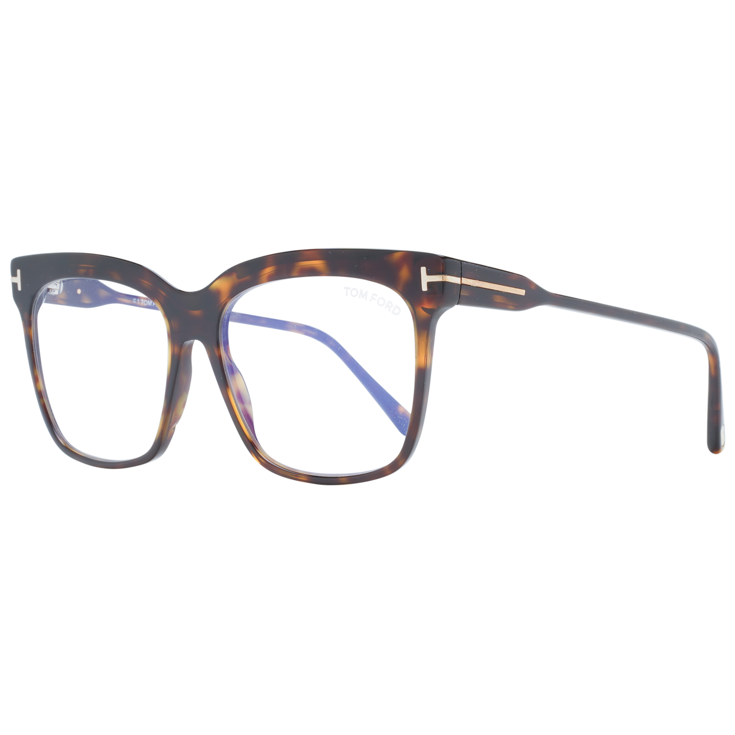 Tom Ford Eyeglasses Tom Ford Glasses Frames FT5768-B 052 54mm Women Brown Square Blue Light Blocker Eyeglasses Eyewear designer