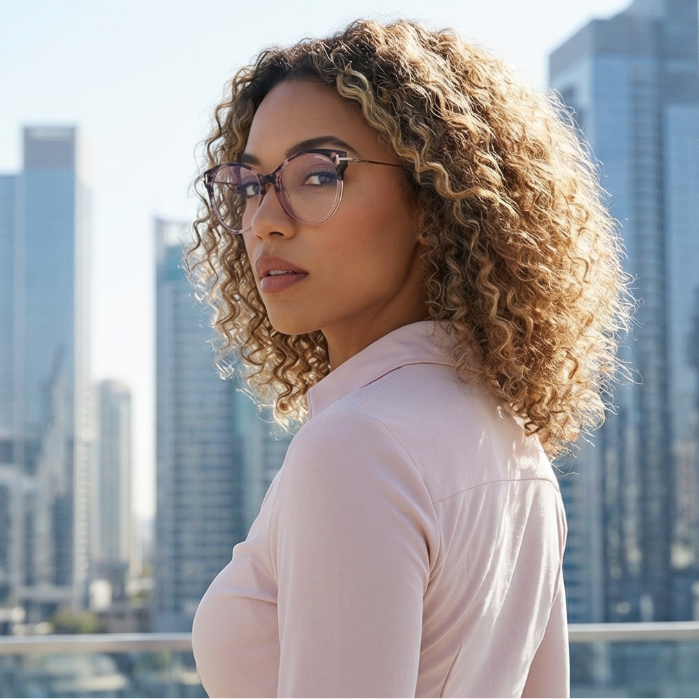 Tom Ford Eyeglasses Tom Ford Glasses Frames FT5770-B 055 54mm Women Brown Round Blue Light Blocker Eyeglasses Eyewear designer