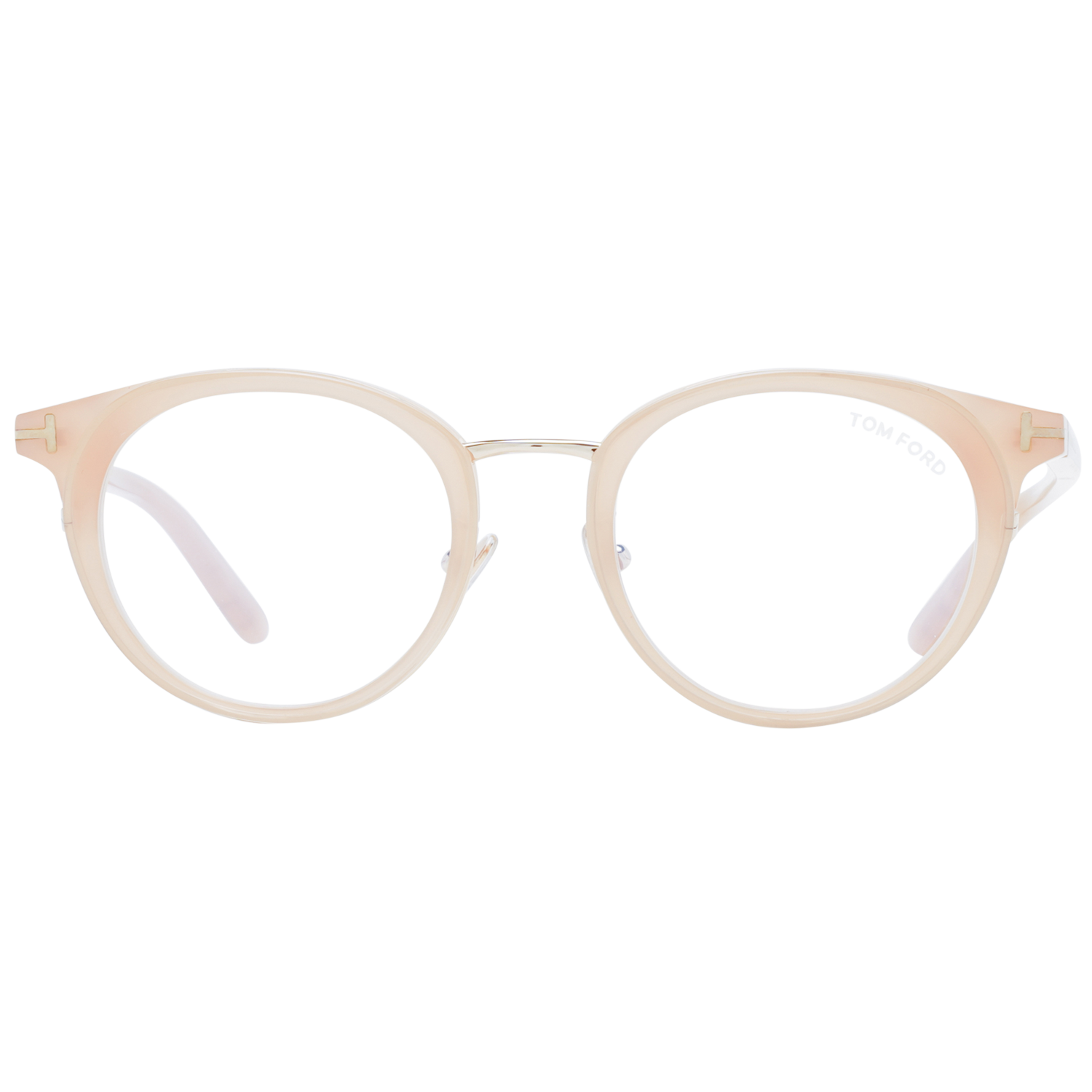 Tom Ford Eyeglasses Tom Ford Glasses Frames FT5784-D-B 072 48mm Women Rose Round Blue Light Blocker Eyeglasses Eyewear designer